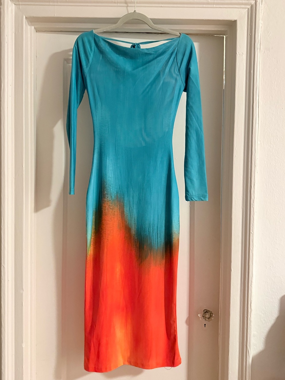 Farai London Mesh Backless Midi Dress | Size S